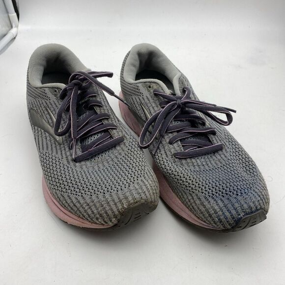 Brooks Shoes - Brooks Shoes Revel 3 Womens 9 Gray Pink Running Athletic Sneakers Gym Walking